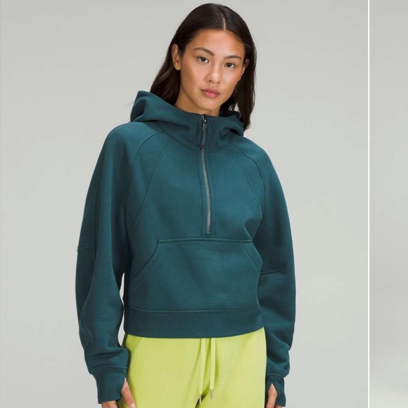 lululemon Scuba OS Half-Zip Hoodie *Wash wear and a spot see photos - Picture 1 of 5
